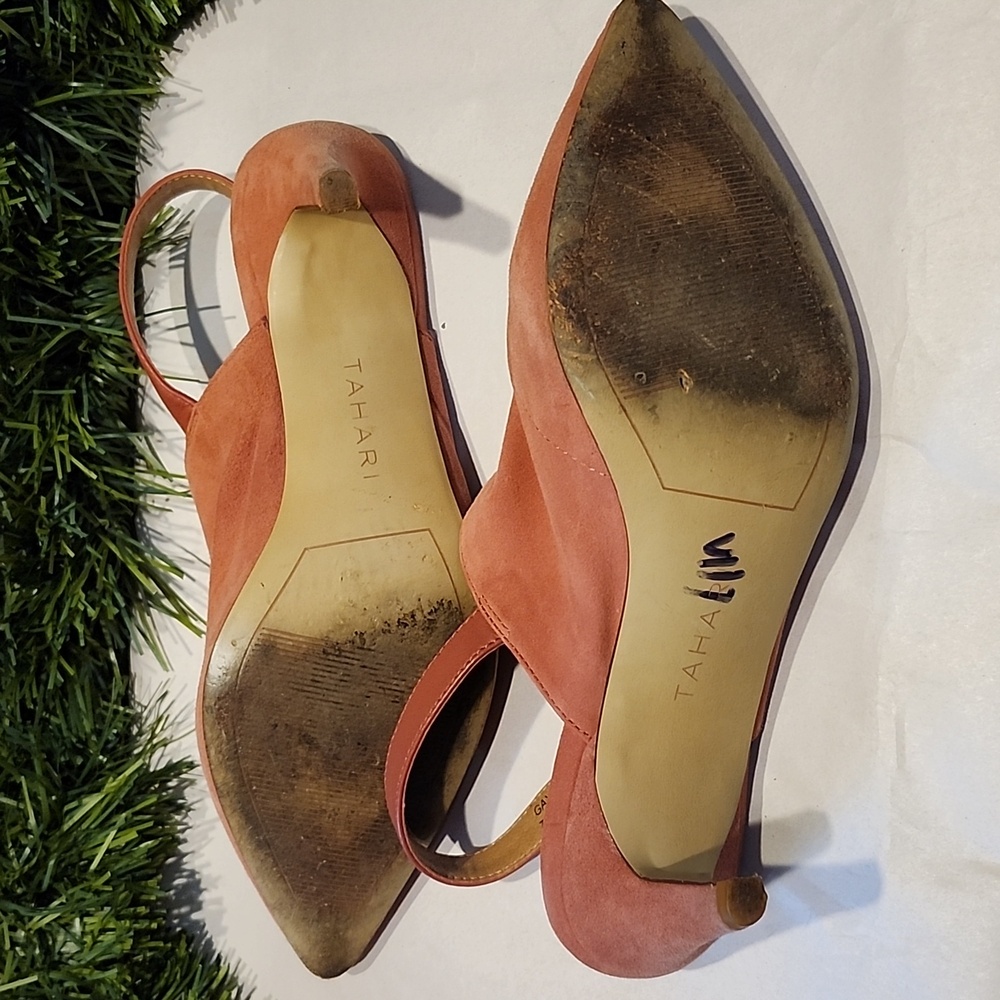 Tahari Blush Pink Slingback Heels - Picture 9 of 9